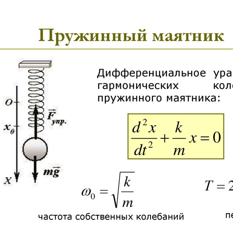 Колебательное движение. Свободные колебания. Колебательное движение. Свободные колебания.