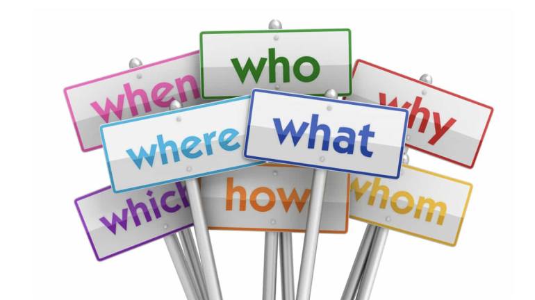 question words question words