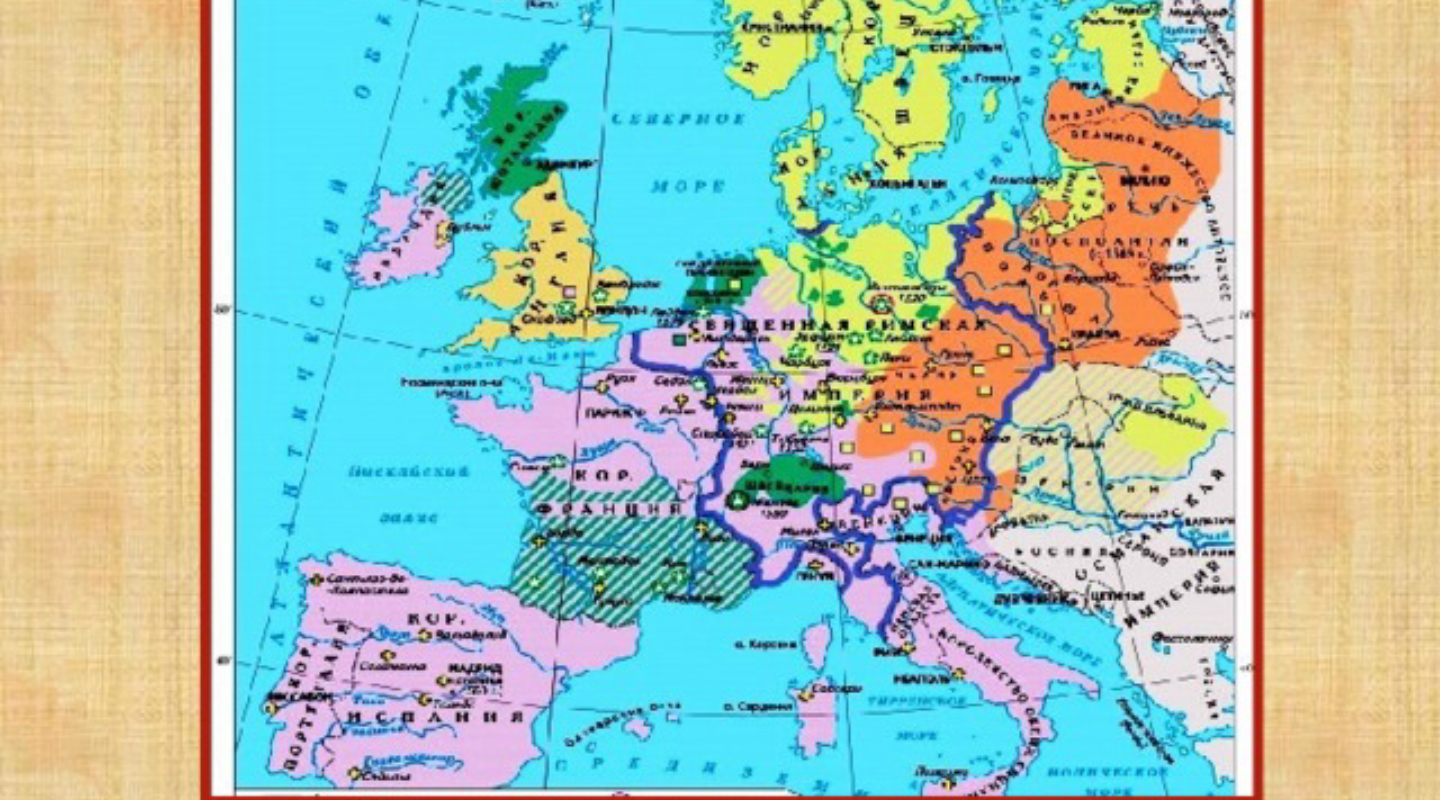 Реформация в Европе в XVI веке карта
